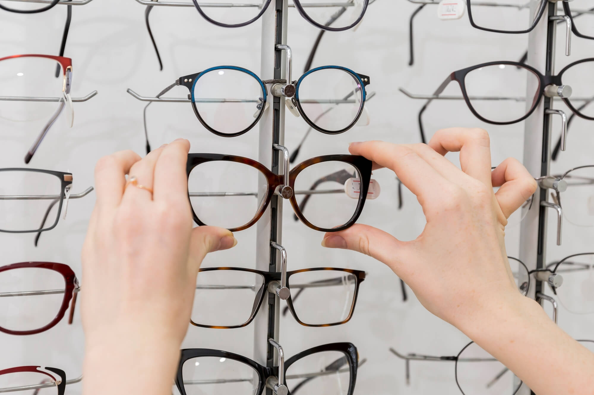 glasses with half frame