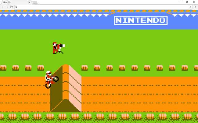 Excite Bike Game Play Picture