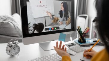 Closeup of Women taking class