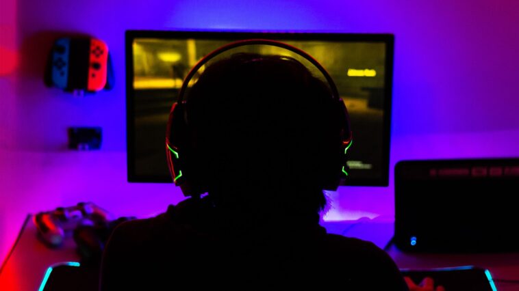 Person Playing Videogame